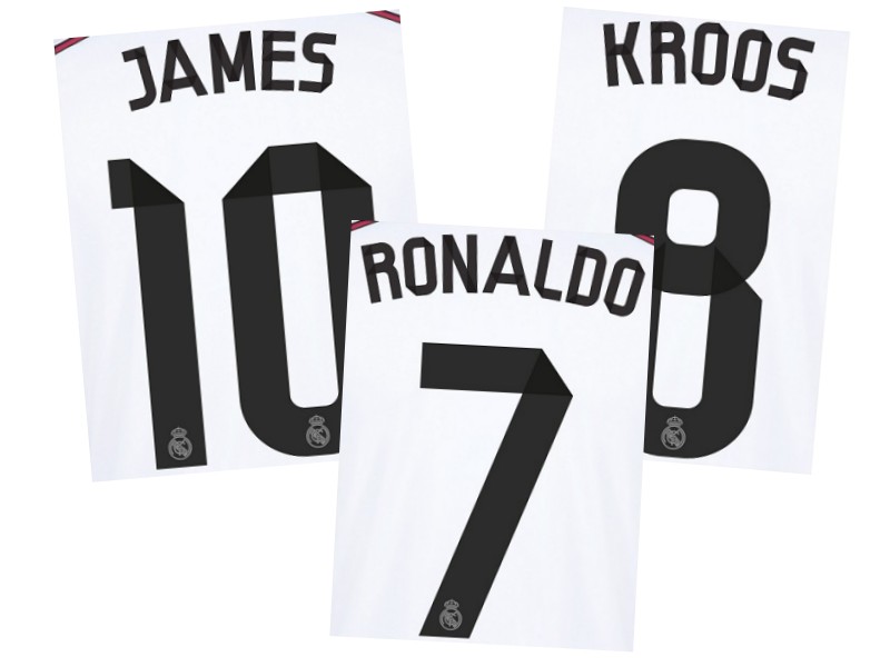 Real Madrid nombre y número