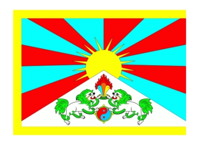 Tibet bandera