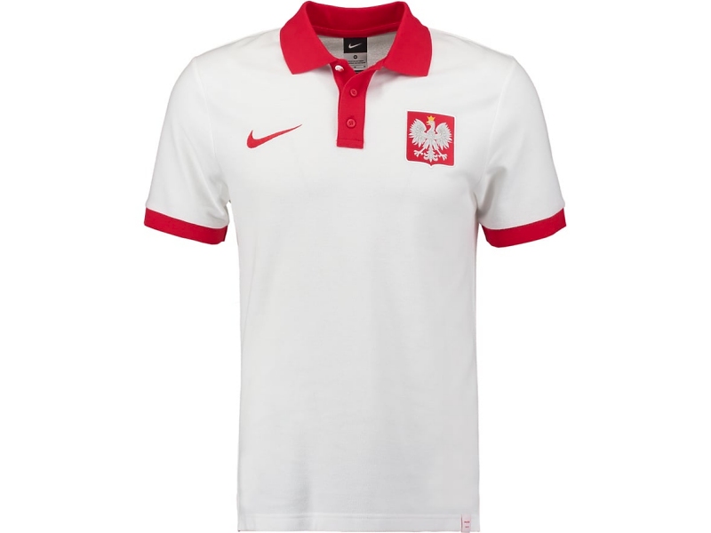 reptiles fuego fecha límite Polonia Nike camiseta polo Euro 2016 (16-17)