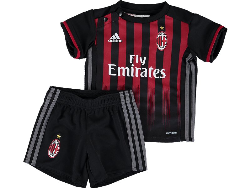 AC Milan Adidas conjunto para nino