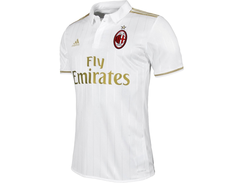 Hierbas esfuerzo incrementar AC Milan Adidas camiseta AWAY (16-17)