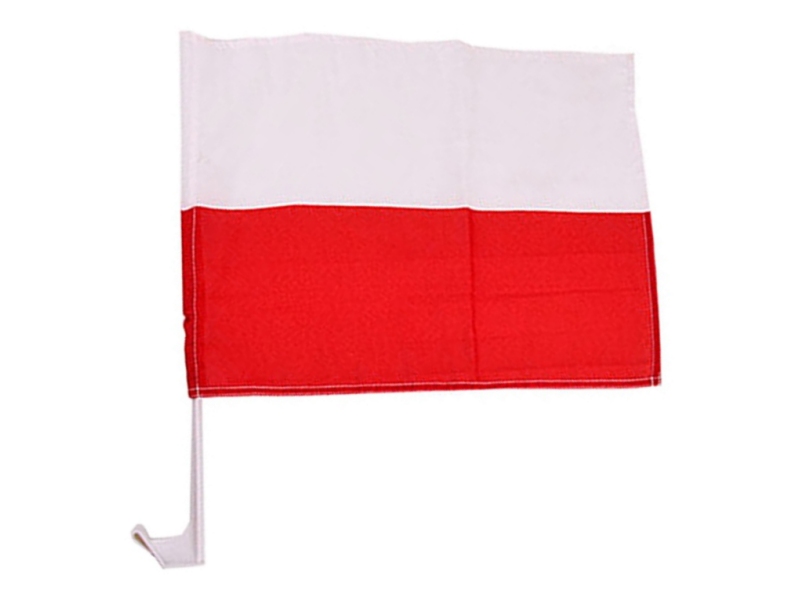 bandera del coche Polonia 