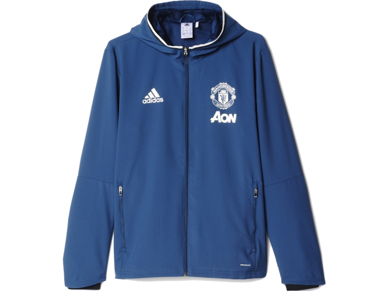 Manchester United Adidas chaqueta de chándal con capucha
